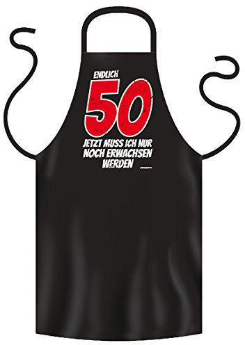 Goodman Design Geburtstag Schürze 50 Jahre Geschenk Grill Grillschürze Kochschürze Latzschürze Partyschürze Hobbykoch