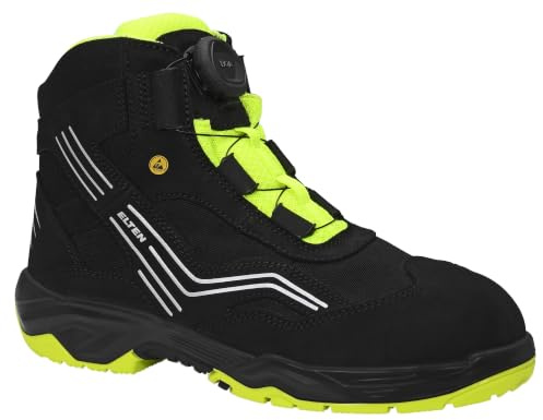 ELTEN AMBITION BOA Mid ESD S2 | Sicherheitsschuhe für Damen & Herren, Stahlkappe, leicht, atmungsaktiv, Gr. 42