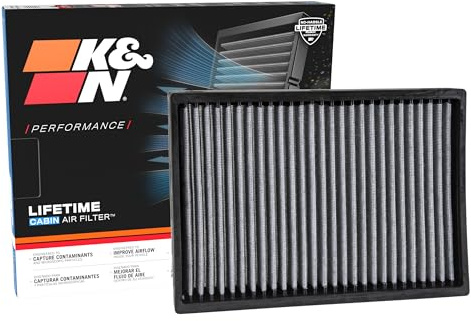 K&N LIFETIME Cabin Air Filter: Washable, Clean Air for your Cabin, VF2027