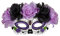 W WIDMANN MILANO Party Fashion - Augenmaske Dia de los Muertos mit Rosen, Accessoire, Maskenball, Karneval