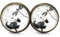 Damen Glas-Ohrstecker Pusteblume mit Libelle handmade by Schmuckphantasien 12mm bronze Glas-Cabochon Ohrringe handgefertigt auch in silber