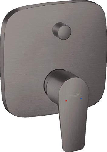 hansgrohe 71474340 Talis E - Grifo monomando para bañera (con combinación de fusibles integrada), color negro
