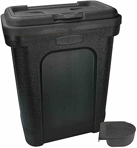 EilteZotec Large 30 Litre Pet Storage Food Container Dry Food Dog Cat Animal Storage (Black)