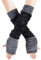 PUREWONDER Damen Armstulpen Pulswärmer Samt Handstulpen hw25 Schwarz