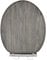AQUALONA® Luxury Grey Oak Effect Toilet Seat - Soft Close MDF Moulded Wood Seat with Quick Release Button and Durable Hinges - Comfortable, Easy to Clean and Install with Universal Fittings