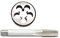 M14 x 1,5 mm Gewindeschneider-Set, M14 x 1,5 mm, HSS, metrisches Rechtsgewindebohrer und M14 x 1,5 mm rundes Schneideisen-Set