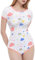 Landofgenie femmes collants coton collants mignon imprimé une pièce pyjama pyjama top