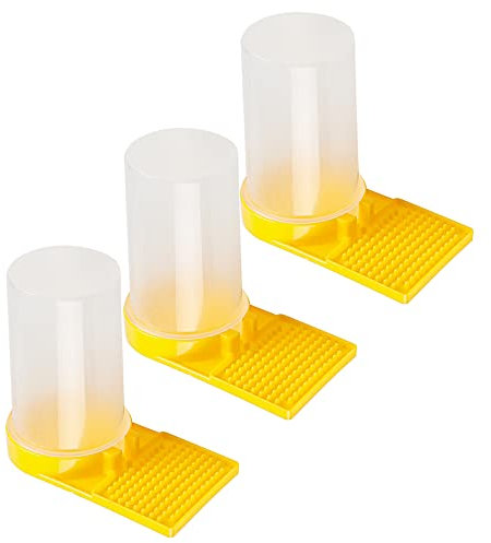 Csirnto Bienentränke 3 Stück Eingang Bienenstock Wasser Feeder Bienen Eingang Feeder Wasserspender Bienen Wasser Feeder Bienenzucht Feeder Kunststoff Wasserspender für Bienenzucht Trinken