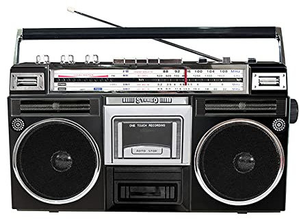 Retro Bluetooth Radio, FM Radio with Old Fashioned Classic Style, Portable Wireless Speakers with USB, BT5.0, SD/TF Card Player for Home, Party, Outdoor, Gift
