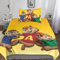 GOOSMI Alvin und die Chipmunks Bettwäsche 3D Bettbezug Set 2 Teilig Microfaser Animierte Zeichen Bettbezug Mit Reissverschluss Und Kissenbezüge Bettwaren-Sets Für Erwachsene Kinder Single（135x200cm）