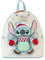 Disney Lilo & Stitch - Stitch Holiday Snow Angel Glitter Mini Rucksack, Weiss/opulenter Garten, Einheitsgröße, Mini-Rucksack