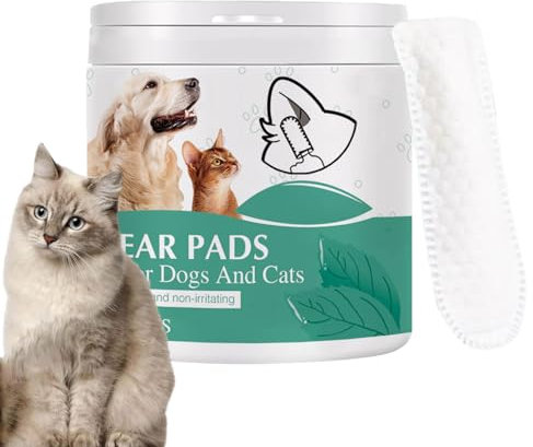Evember 50 Pet Ear Wipes For Dogs With Itchy Ears Dog Ear Wipes Finger Pads Dogs Ear Cleaner Wipes Finger Dog Ear Wipes Ear Cleaning Pads For Dogs Ear Relief Finger Wipes For Dogs