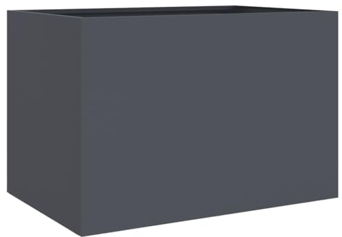 vidaXL Pflanzkübel Anthrazit 62x47x46 cm Stahl