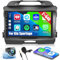 Hikity 2G+64G Android 15 Autoradio per Kia Sportage 2010-2016 con Wireless Carplay Android Auto 9Pollici Car Radio Stereo con GPS Navi WiFi DSP FM RDS Bluetooth Telecamera Posteriore MIC Mirror Link