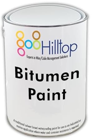 Hilltop Products ltd Trade Quality Black Bitumen Paint (3, 5 Liters)