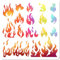 GORGECRAFT Feuer-Schablone Flamme Feuer Brennen Lodern Lagerfeuer Wiederverwendbare Malvorlage Aus PET DIY-Kunsthandwerk Schablonen Zum Zeichnen Malen Auf Holzböden Wänden Heimdekoration 30x30 cm