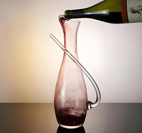 Decanter per Vino Dispenser Bevande Decanter Whisky Alcolici Regalo Uomo Compleanno Bottiglia Vetro Vino Personalizzata Teschio Regalo 40 anni Uomo Accessori Vino Regalo Casa (C-1200ml)