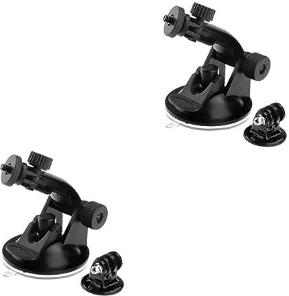 BELLIFFY 2 Set Di Adattatori Per Treppiede Per Auto Con Supporto Per Telecamera Dazione Regolabile A 360° Per Telecamere 3/4/5 Per Sessione 2 Pezzi*2