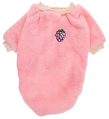 COSMEVIVI 1stück Winter Hundemantel Mit Obstmuster Bequeme Und Warme Hundebekleidung Für Kleine Bis Mittelgroße Hunde Elastisches Design Für Mehr Bewegungsfreiheit Für Kaltes Wetter