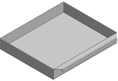 Aschekasten - Passend für Hark Kaminöfen inkl. Modellübersicht - Aschkasten aus verzinktem Stahlblech - feuerfest & hitzebeständig - Aschekästen Stahl [310x260x45 mm]