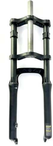 Classic Cycle UD 204 Doppelbrücken-Federgabel Fatbike, Mattschwarz