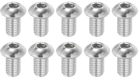 PATIKIL Tornillos de Cabeza Avellanada con Hexágono Interior de 3/8-16x5/8, 10 Unidades de Acero Inoxidable 304 18-8 Tornillos de Cabeza Avellanada con Hexágono Interior Allen