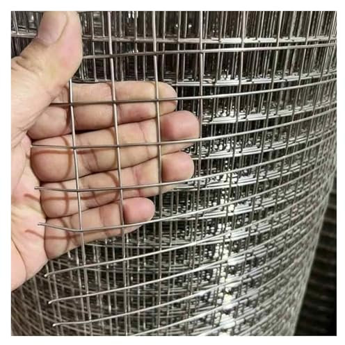 Malla de Alambre Inoxidable, Valla de Jardín 3cm/1,5mm Red de Cría de Aves de Corral, Rejilla Metálica para Jardín de Seguridad(27inx59ft(0.69x18m))