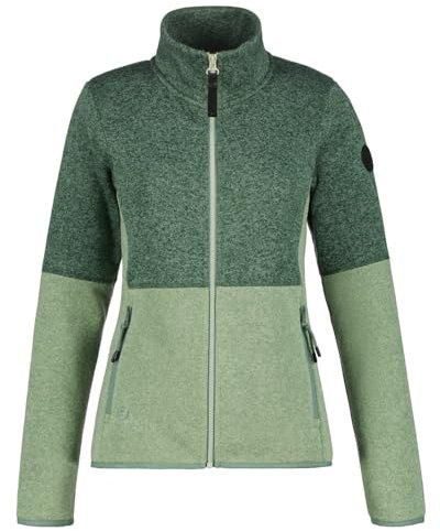 ICEPEAK Damen Midlayerjacke Outdoorjacke Funktionsjacke Anahola, Farbe:Grün, Artikel:-521 spargel, Größe:M
