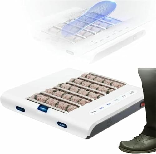 VYUJHNBG Entrance Floor Sole Cleaning Machine, Fully Automatic Induction Shoe Polishers, Portable Electric Shoe Sole Cleaning for Household Public Hotel Lobby