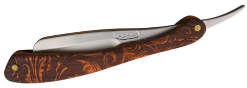 Cabilock Edelstahl Rasiermesser Herren Faltbar Präziser Bart rasierer Sicherer Klingenschutz Rutschfester Griff Für Tägliche Rasur Zuhause Und Profi Gebrauch Vintage Design