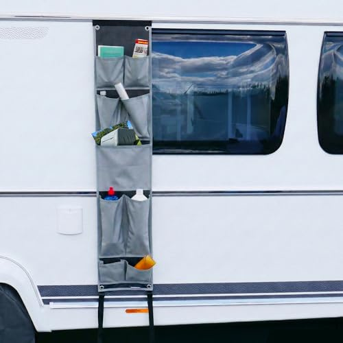 your GEAR Caravan Organizer Pocket - Hängeregal für Zelt, Vorzelt, Wohnwagen 140 x 30 cm, 9 Fächer