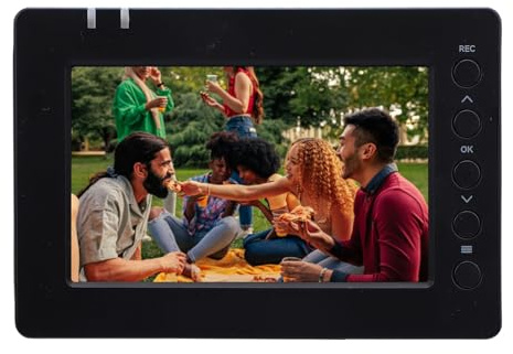 Annadue Boîtier de Capture Vidéo 4K, Enregistreur Vidéo D'entrée HDMI avec écran 5 Pouces, Enregistreur HDMI vers Carte Mémoire et Lecteur Flash U, pour PC, Consoles de Jeux, Décodeurs