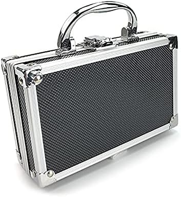 DODOING 7.09 x 4.3 x 2.17 Aluminium Frame Tool Box， Portable Lockable Aluminium Tool Case Durable Metal Storage Box Fits for Cameras, Test Equipment, Tools， Accessories, 18 x 11 x 5.5CM
