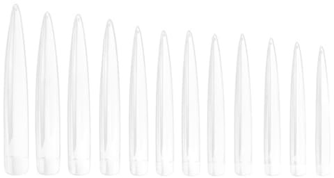 Tofficu 120pcs False Nail Pieces Artificial Pointy Nail Pieces Comfortable Fit Premium Abs Material Fashion Unique Design for Women at Home