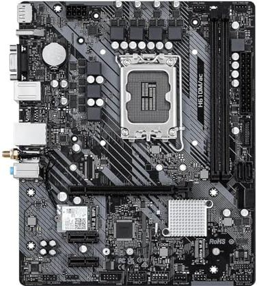 Schede madri Fit For ASRock H610M/ac LGA1700 Intel H610 DDR4 64GB M.2 Micro ATX Supporto I7-14700F I5-14600 I9-13900 I5-13400 CPU