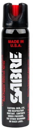 SABRE Magnum 120 3-In-1 Defense Spray, 35 Bursts, 12-Foot (4-Meter) Range, Triple Protection Formula Contains Pepper Spray, CS Military Gas and UV Marking Dye, Extra Large 92.4 Gram Canister