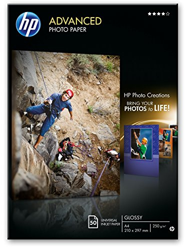 HP Q8698A Advanced Glossy Fotopapier 250g/m² A4 50 Blatt, weiß