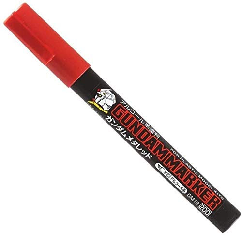MR.HOBBY\ミスターホビー MR.HOBBYミスターホビー GM16 Gundam Marqueurs de type peinture pour Gunpla, Meta Red, burin