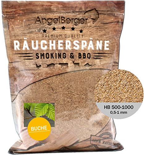 Angel-Berger Räuchermehl Räucherspäne Deluxe Verschiedene Sorten (500g, Buche Deluxe)