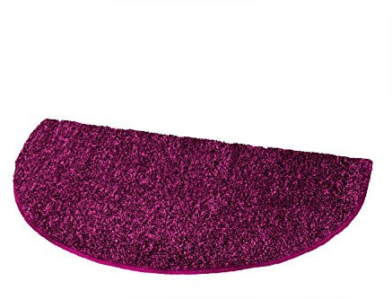 Kleine Wolke 5405460633 Badteppich Relax, 50 x 80 cm halbrund, cyclam