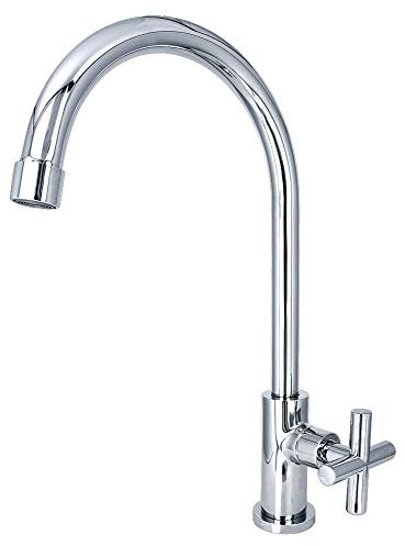 Sanlingo 34cm Kaltwasser Armatur Kreuzgriff chrom 1/2-Zoll, für Gäste-WC, VICTORIA