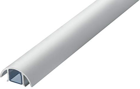 ALUNOVO Mini Design Aluminium Cable Duct for Speakers 30 mm Wide Length 100 cm Matte Silver Anodised