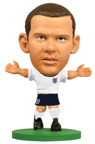 SoccerStarz England International Figurine Blister Pack Featuring Wayne Rooney in England's Home Kit