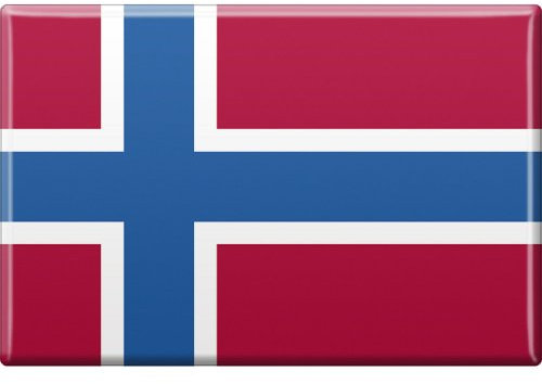 Kühlschrankmagnet - Länderflagge Norwegen - Gr.ca. 8x5,5 cm - 38098 - Magnet