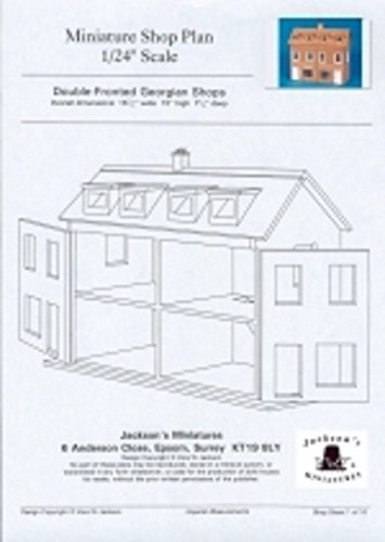 Melody Jane Casa delle Bambole Plans Costruisci Il Tuo 1:24 Scala Georgiano Doppia Anteriore da Negozio