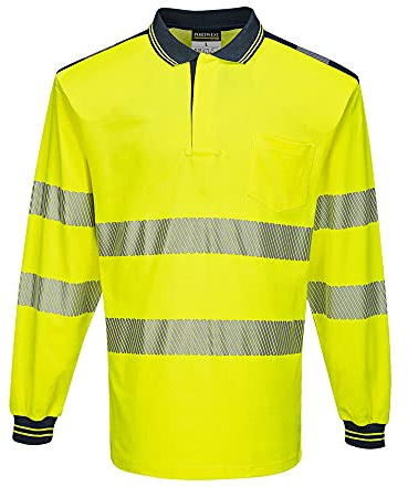 PW3 Hi-Vis Polo Shirt L/S - Color: YeNa - Talla: XL