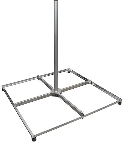FMP Balkonständer Stahl Holland mit Mast 50x50 48Ø 1m Sat Schüssel Flachdachständer