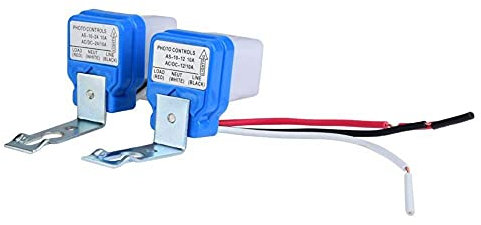 Sensore controllo della luce Accensione/Spegnimento automatico Interruttore automatico Interruttore luce fotointerruttore Parchi Illuminazione CA 12V / 24V / 110V / 220V 10A(24V)