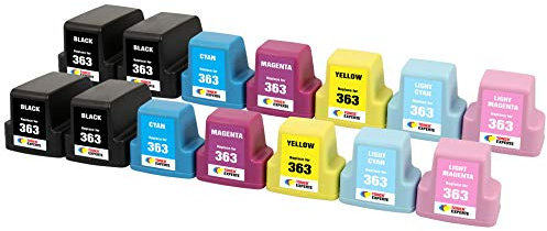 TONER EXPERTE® 14 XL Druckerpatronen kompatibel für 363 für Drucker Photosmart 3110 3210 3210xi 3310 8250 C5180 C6150 D6160 C6180 C6280 D7160 C7180 D7260 C7280 D7460 C8180 | hohe Kapazität