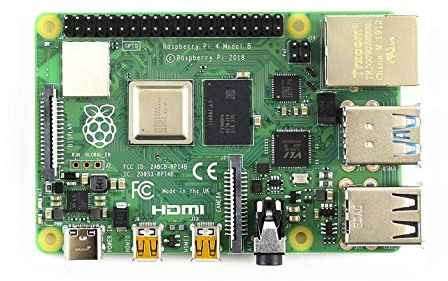 Waveshare Starter Kit Includes PI4B-4GB TF Card Heat Sink and Power Supply Compatible with Raspberry Pi 4 Model B